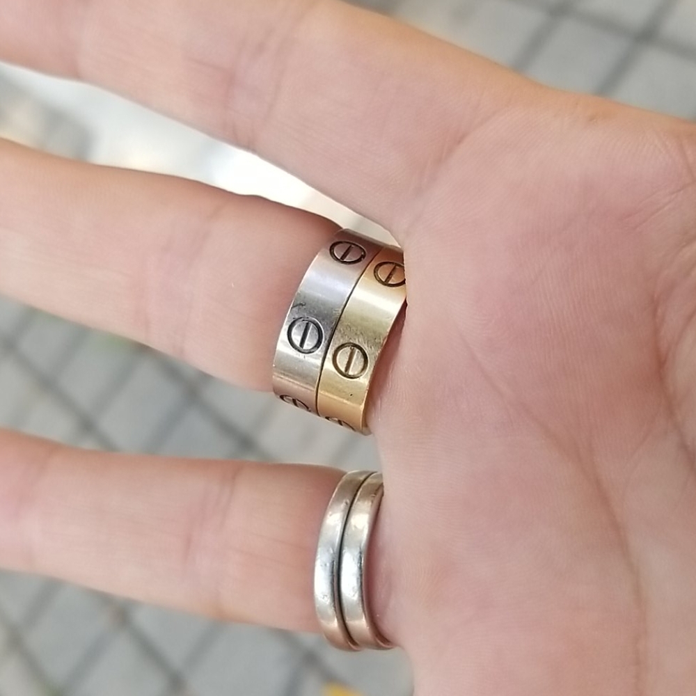 HOSTPICK!!! CARTIER WHITE GOLD LOVE RING - Picture 11 of 12